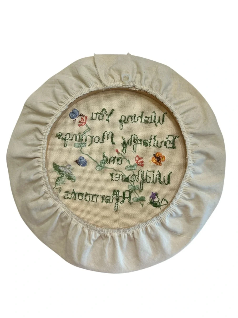 Wishing You Butterfly Mornings Wildflower Afternoons Cross Stitch